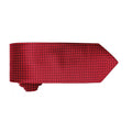Red - Back - Premier Mens Puppy Tooth Formal Work Tie (Pack of 2)