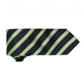 Black-Lime - Back - Premier Mens Waffle Stripe Formal Business Tie (Pack of 2)