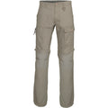 Dark Beige - Front - Kariban Mens Zip-off Multi-Pocket Work Trousers (Pack of 2)