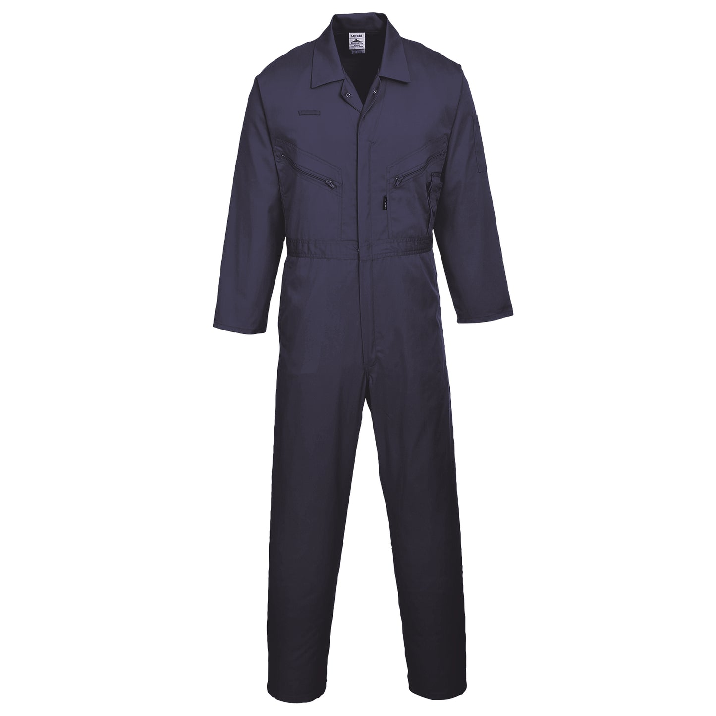 Navy - Front - Portwest Mens Liverpool-zip Workwear Coverall (Pack of 2)
