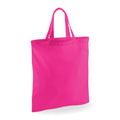 Fuchsia - Front - Westford Mill Short Handle Bag For Life (Pack of 2)