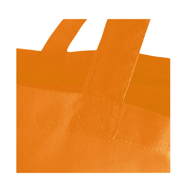 Orange - Back - Westford Mill Short Handle Bag For Life (Pack of 2)