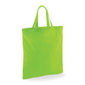 Lime Green - Front - Westford Mill Short Handle Bag For Life (Pack of 2)