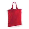 Classic Red - Front - Westford Mill Short Handle Bag For Life (Pack of 2)