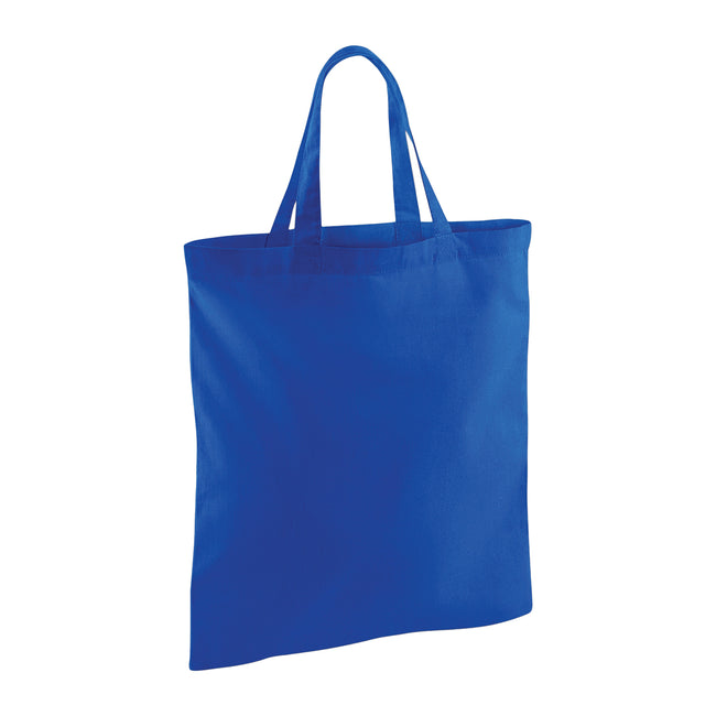 Bright Royal - Front - Westford Mill Short Handle Bag For Life (Pack of 2)