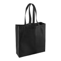 Black - Front - Westford Mill Fairtrade Cotton Classic Tote Shopping Bag (Pack of 2)