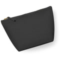 Black - Back - Westford Mill Canvas Accessory Bag (Pack of 2)