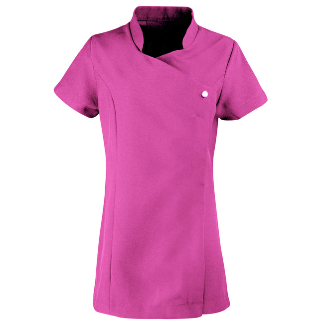 Hot Pink - Front - Premier Ladies-Womens *Blossom* Tunic - Health Beauty & Spa - Workwear (Pack of 2)