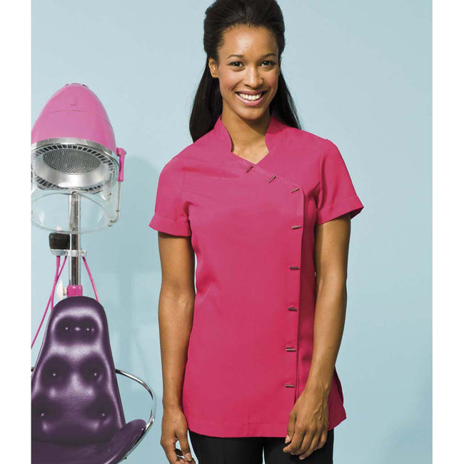 Hot Pink - Back - Premier Womens-Ladies *Orchid* Tunic - Health Beauty & Spa - Workwear (Pack of 2)