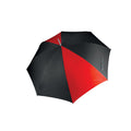 Black- Red - Front - Kimood Unisex Auto Opening Golf Umbrella (Pack Of 2)