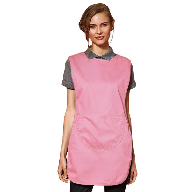 Pink - Back - Premier Ladies-Womens Pocket Tabard - Workwear (Pack of 2)