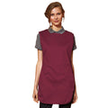 Burgundy - Back - Premier Ladies-Womens Pocket Tabard - Workwear (Pack of 2)