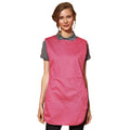 Fuchsia - Back - Premier Ladies-Womens Pocket Tabard - Workwear (Pack of 2)