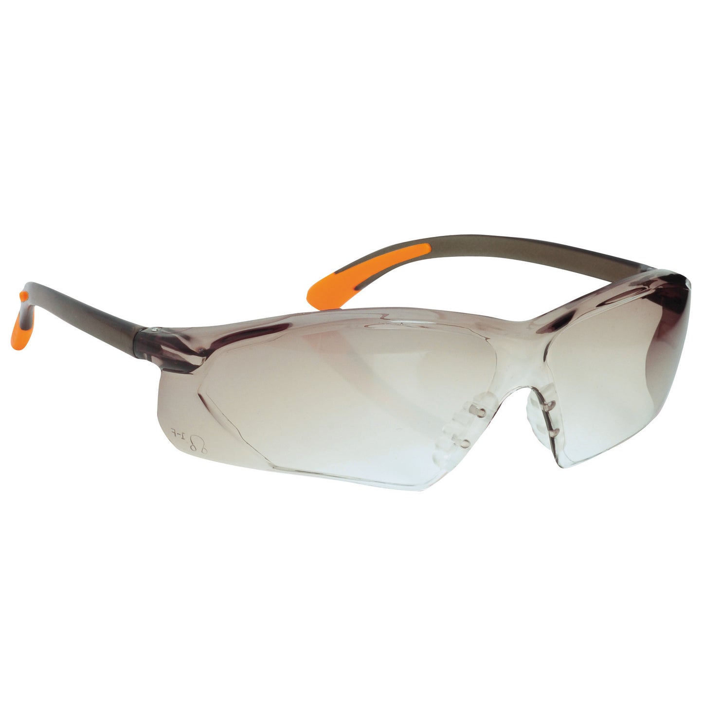 Smoke - Front - Portwest Fossa Spectacle (PW15) - Glasses - Safetywear - Workwear (Pack of 2)