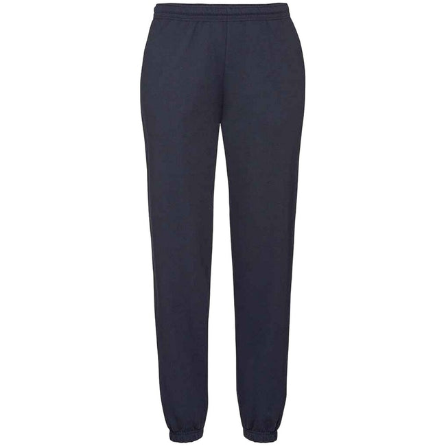 Deep Navy - Front - Fruit Of Loom Mens Classic 80-20 Elasticated Sweatpants