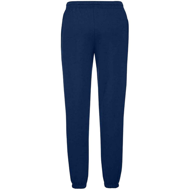 Navy - Back - Fruit Of Loom Mens Classic 80-20 Elasticated Sweatpants