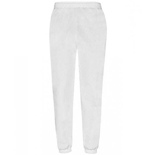 White - Front - Fruit Of Loom Mens Classic 80-20 Elasticated Sweatpants