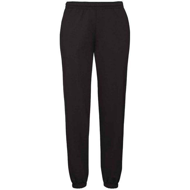 Black - Front - Fruit Of Loom Mens Classic 80-20 Elasticated Sweatpants