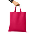 Hot Pink - Back - Nutshell Cotton Short Handle Shopper