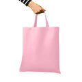 Light Pink - Back - Nutshell Cotton Short Handle Shopper