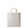 Natural - Front - Nutshell Cotton Short Handle Shopper