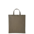 Olive - Front - Nutshell Cotton Short Handle Shopper