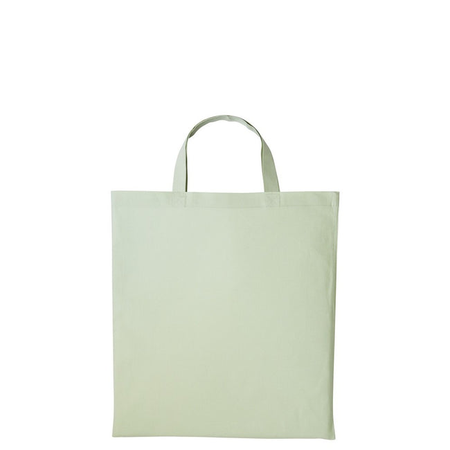 Pastel MInt - Front - Nutshell Cotton Short Handle Shopper