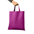 Plum - Back - Nutshell Cotton Short Handle Shopper