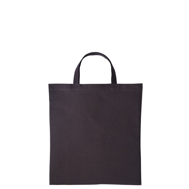 Storm Dark Grey - Front - Nutshell Cotton Short Handle Shopper