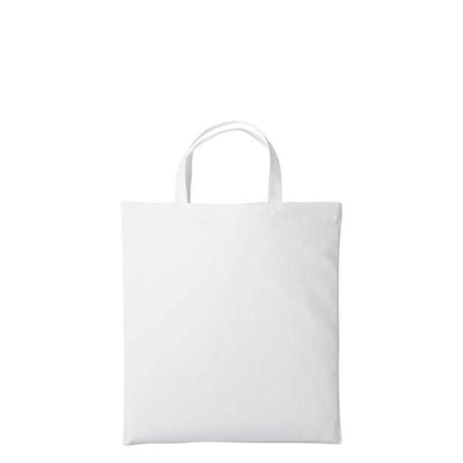 White - Front - Nutshell Cotton Short Handle Shopper