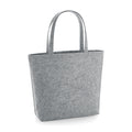 Grey Melange - Front - BagBase Felt Shopper-Tote