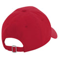 Classic Red - Back - Beechfield Authentic 5-Panel Cap