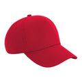 Classic Red - Front - Beechfield Authentic 5-Panel Cap