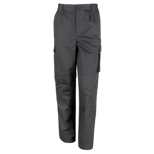 Black - Front - Result Womens-Ladies Work Guard Action Trousers