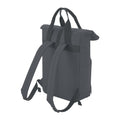 Graphite Grey - Back - BagBase Twin Handle Roll-Top Backpack