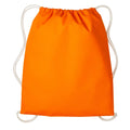 Orange-Natural - Front - Nutshell Drawstring Gymsac