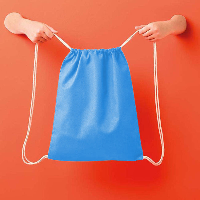 Hawaiian Blue-Natural - Back - Nutshell Drawstring Gymsac