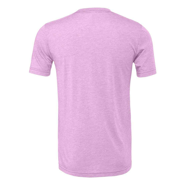 Heather Prism Lilac - Back - Bella + Canvas Adults Unisex Heather Cvc Short Sleeve T-Shirt