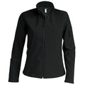 Black - Front - Kariban Womens-Ladies Contemporary Softshell 3 Layer Performance Jacket