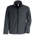 Titanium - Front - Kariban Mens Contemporary Softshell 3 Layer Performance Jacket