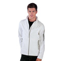 White - Back - Kariban Mens Contemporary Softshell 3 Layer Performance Jacket