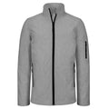 Marl Grey - Front - Kariban Mens Contemporary Softshell 3 Layer Performance Jacket