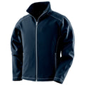 Navy - Front - Result Work Guard Womens-Ladies Treble Stitch Softshell Jacket