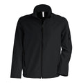 Black - Front - Kariban Mens Contemporary Softshell 3 Layer Performance Jacket