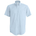 Oxford Blue - Front - Kariban Mens Short Sleeve Easy Care Oxford Shirt