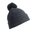 Grey - Front - Result Winter Essentials Mens Pom Pom Beanie