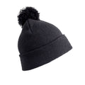 Black - Front - Result Winter Essentials Mens Pom Pom Beanie