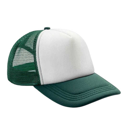 Bottle-White - Front - Result Headwear Mens Core Detroit 1-2 Mesh Truckers Cap