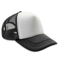 Black-White - Front - Result Headwear Mens Core Detroit 1-2 Mesh Truckers Cap