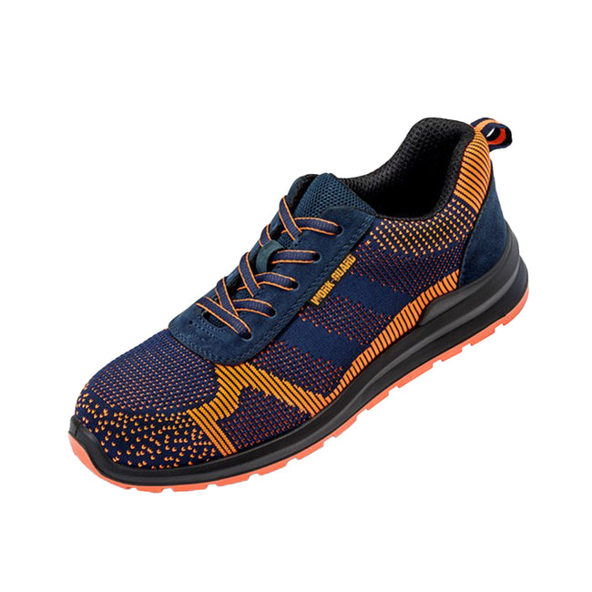 Navy-Orange - Front - Result Work Guard Adults Unisex Hardy Safety Trainer
